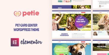 Petie – Pet Care Center & Tema WordPress Veterinário