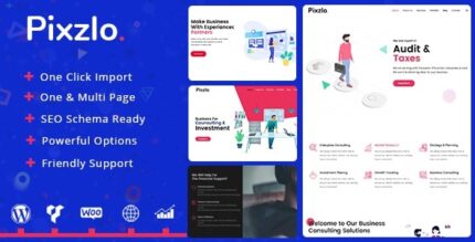 Pixzlo – Tema Criativo para Profissionais