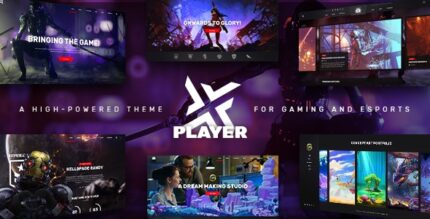 PlayerX – Um tema de alta potência para jogos e eSports