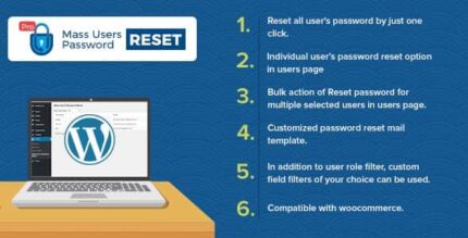 Plugin Pro de redefinição de senha de usuários em massa para WordPress