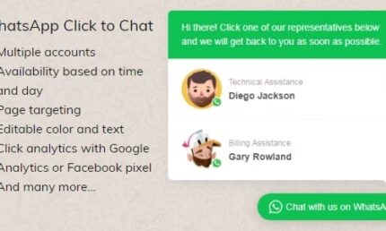 Plugin WhatsApp Click to Chat para WordPress