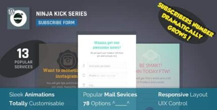 Plugin WordPress de geração de leads de ativação de e-mail — Ninja Kick