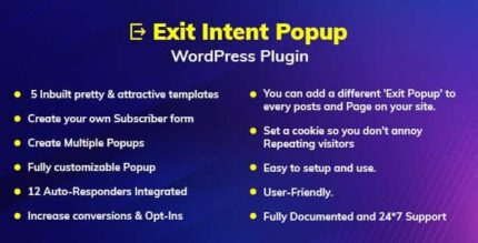 Plugin WordPress de pop-up de intenção de saída