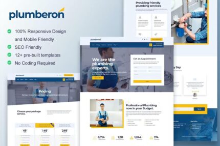Plumberon – Template Kit Elementor de serviço de encanamento