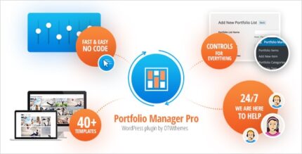 Portfolio Manager Pro – Portfólio e galeria responsivos do WordPress