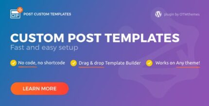 Post Custom Templates Pro – plugin WordPress