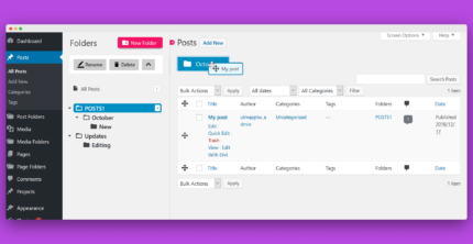 Premio Folders PRO – WordPress Plugin