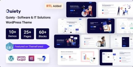 Quiety – Tema WordPress de soluções de software e TI