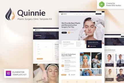 Quinnie – Template Kit Elementor de clínica de cirurgia plástica