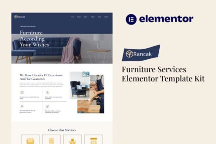 Rancak – Template Kit Elementor para serviços de móveis