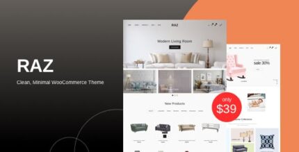 Raz – Tema WooCommerce limpo e minimalista