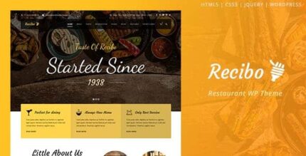 Recibo – Restaurante WordPress