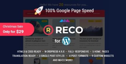 Reco – Tema leve mínimo para brindes