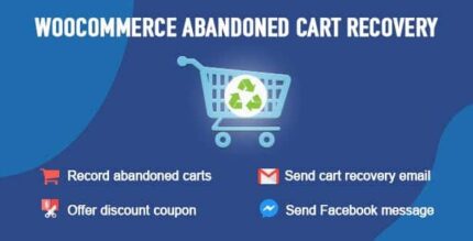 Recuperação de carrinho abandonado WooCommerce – Email – SMS – Facebook Messenger