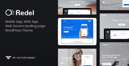 Redel – Tema WordPress de aterrissagem de aplicativo responsivo