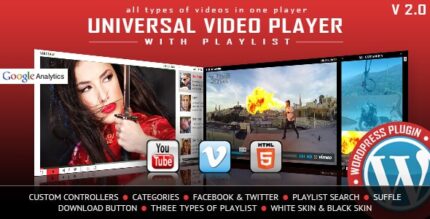 Reprodutor de vídeo universal – plug-in do WordPress