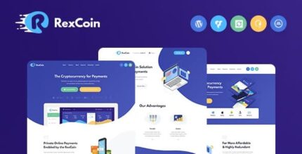 RexCoin | Um tema WordPress de criptomoeda multifuncional e ICO de moedas