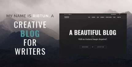RibTun – Tema de blog WordPress para escritores