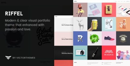 Riffel – um tema de portfólio ousado e rico