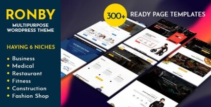 Ronby | Tema WordPress multifuncional de 6 nichos de negócios
