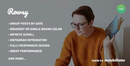 Rowsy – Tema de Blog WordPress