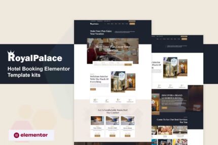 Royalpalace – Template Kit Elementor Pro para reservas de hotéis