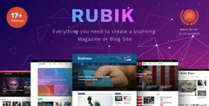 Rubik – Um tema perfeito para o site da revista Blog