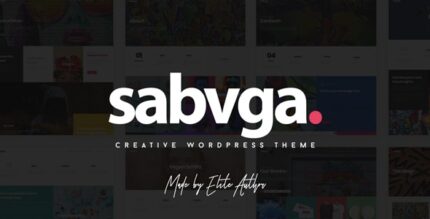 Sabvga – Tema de Portfólio Moderno e Criativo