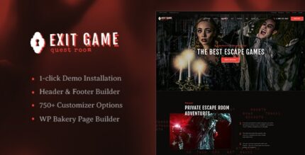 Sair do Jogo | Tema WordPress para sala de fuga secreta da vida real
