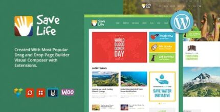 Salvar Vidas | Tema WordPress para organizações sem fins lucrativos, caridade e doações