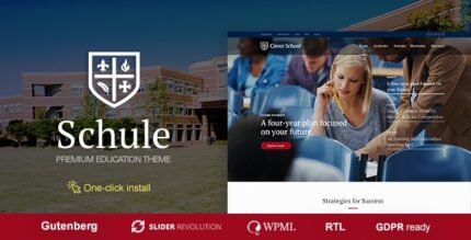 Schule – Tema WordPress Escola e Educação com LMS