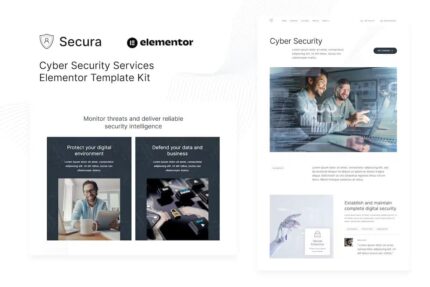 Secura – Kit de modelo Elementor de serviços de segurança cibernética