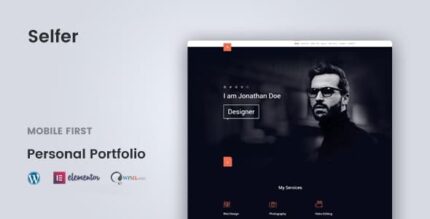Selfer – Tema WordPress de portfólio pessoal mínimo