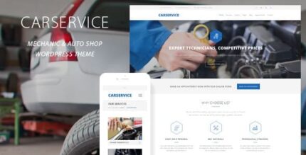 Serviço de carro – Mecânico de automóveis e tema WordPress de reparo de automóveis