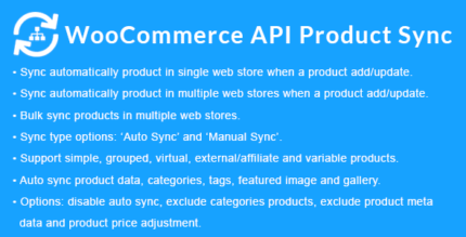 Sincronização de produtos da API WooCommerce com várias lojas WooCommerce (lojas)