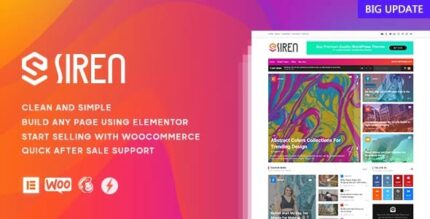 Siren – Tema WordPress Elementor da revista de notícias
