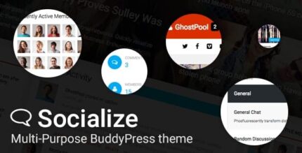 Socialize: Tema BuddyPress multifuncional