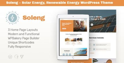 Soleng | Tema WordPress de uma empresa de energia solar