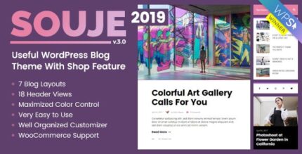 Souje – Tema de blog pessoal do WordPress