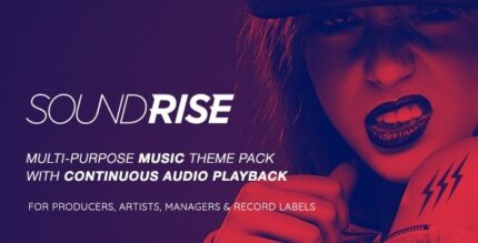 SoundRise – Tema WordPress para Artistas, Produtores e Gravadoras