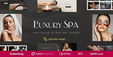 Spa de luxo – Tema WordPress de bem-estar e beleza