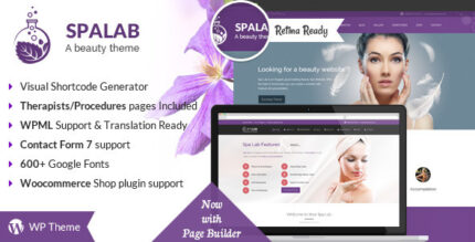 Spa Lab | Salão de beleza, tema WordPress de bem-estar