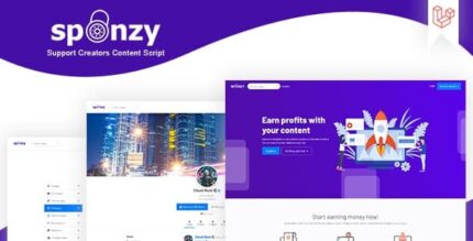 Sponzy – Suporte ao script de conteúdo dos criadores