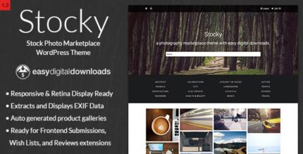 Stocky – A Stock Photography Marketplace Theme