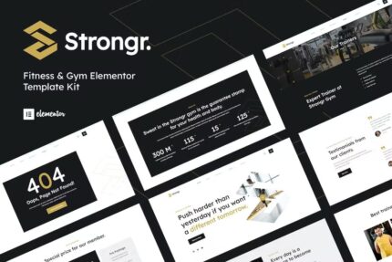 Strongr – Template Kit Elementor Fitness & Gym