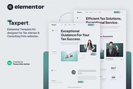 Taxpert – Tax Advisor E Consulting Elementor Template Kit