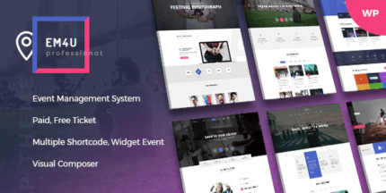 Tema WordPress de Eventos para Reserva de Ingressos – EM4U