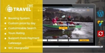 Tema WordPress de reserva de turismo de viagem