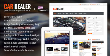 Tema WordPress do concessionário automotivo – Responsivo