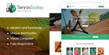 Tênis Hoje | Tema WordPress de Escola de Esportes e Eventos